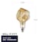 Bulbrite 60-Watt Equivalent Glacier Amber Light Dimmable LED Grand Filament Nostalgic Light Bulb 776320 - alternate 3